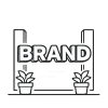 Interior wall branding with dimensional lettering for office and commercial spaces